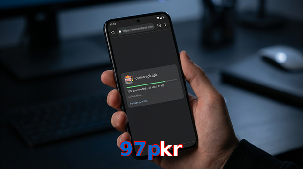 Main screen of 97Pkr apk page for PK players