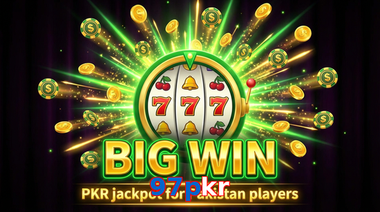 Big win animation on 97Pkr slot game